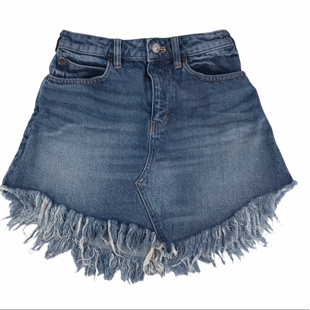Free People We The Free Bailey Denim Mini Skirt